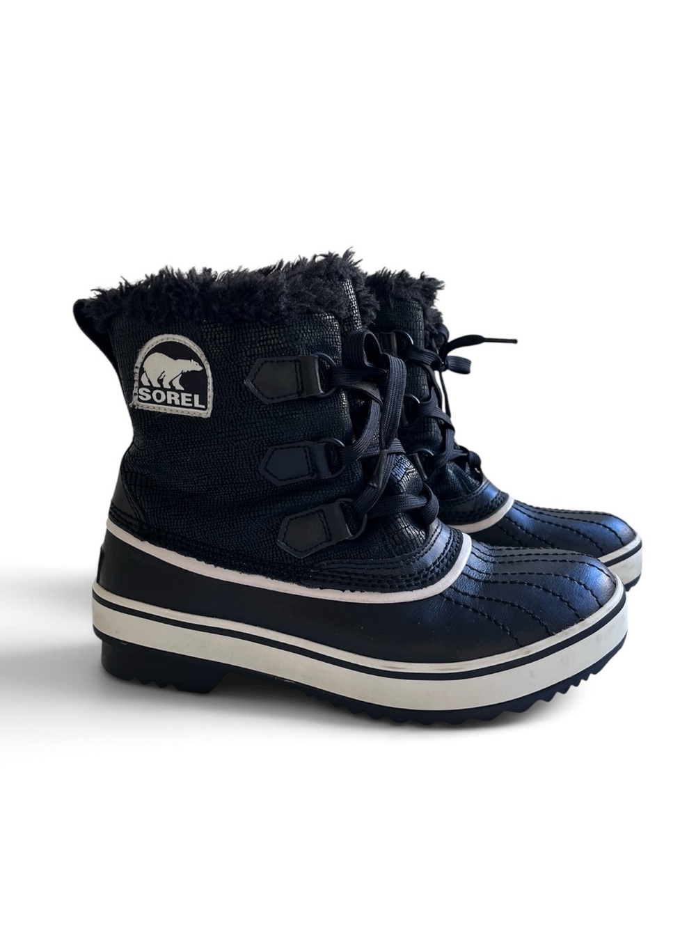 SOREL Tivoli Waterproof Insulated Snow Boots - Black/White